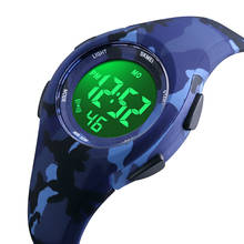 ABS Rubber Waterproof Kids Smart Watch Digital Alarm EL Backlight Wrist Watch For Boys Girls​ Multi Colors 2024 - buy cheap