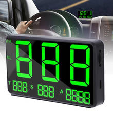 Proyector de velocímetro para coche, pulsera con pantalla de 4,5 pulgadas C80, GPS, Hud, MPH, velocidad, alarma, tiempo, brújula, kilometraje 2024 - compra barato