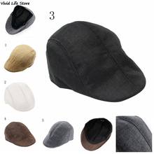 1PCS Mens Golf Cap Vintage Herringbone Flat Cap Peaked Riding Hat Beret Country Golf Hats 2024 - buy cheap