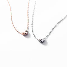 ModaOne Double-sided Love Heart Metal Rose Gold Silver Color Clavicle Chain Necklace For Women Luxury Sweet Dainty Jewelry 2024 - buy cheap
