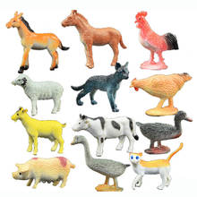 12pcs/set Chicken/Duck Collectible Plastic Animal Home Decor Accessories Crafts Statue 2024 - buy cheap