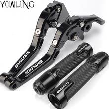 For MV-AGUSTA BRUTALE 675 2014 2015 2016 Motorcycle Accessories Extendable Brake Clutch Levers and Handlebar Hand Grips ends 2024 - buy cheap