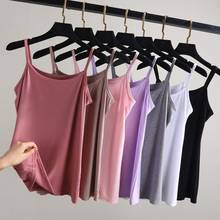 2020 New Summer Women Korean Brief Thin Modal Tank V Neck Crop Camisole Tops Lady Sleeveless Solid Slim Breathable Vest S134 2024 - buy cheap