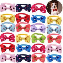 60PC Dot Pet Supplies Pet Dog Bow Ties Dot style Cat Puppy Ribbon Bowties Neckties Pet Dog Cat  Grommong Accessories 2024 - buy cheap