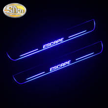 SNCN Waterproof Acrylic Moving LED Welcome Pedal Car Scuff Plate Pedal Door Sill Pathway Light For Ford Escape 2016 2017 2018 2024 - buy cheap
