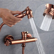 Dofaso European Brass shattaf Bidet Faucet Chrome rose & gold High Pressure bidet sprayer toilet washer  wall mounted water tap 2024 - buy cheap