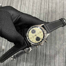 Мужские механические часы-хронограф Sugess s 1963, мужские часы Seagull Move t st1901, мужские механические наручные часы с лебедем и воротником 38 мм, светящиеся 2024 - купить недорого