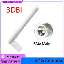 2.4GHz WIFI Antenna 2dBi-3dbi Aerial SMA Male connector wi fi antena 2.4 ghz antenne wi-fi White for Wireless Router antenas 2024 - buy cheap