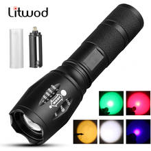 Tactical Flashlight Led Torch Camping Lamp Lights Bulbs Waterproof 8000lm Xm Shock Resistant,Hard Defense Rechargeable T6 2024 - buy cheap