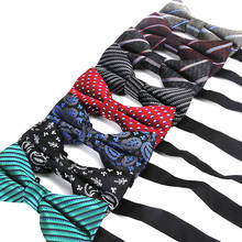 Jacquard Men Bowtie Polyester Shirts Bow Tie For Men Business Wedding Bowknot Adult Stripe Bow Ties Vestidos Gravata Borboleta 2024 - buy cheap