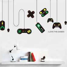 DIY I Love The Games Wall Sticker Game Controller Kids Room Decoration Vinyl Stickers Home Decor Wall Art Wall Decals 2024 - buy cheap