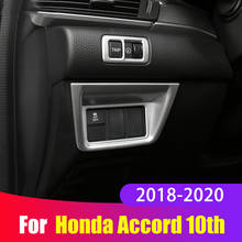 ABS Chrome Car Interior Head Light Adjustment Switch Cover Trim Sticker For Honda Accord X 10th 2018 2019 2020 Accessories 2024 - buy cheap