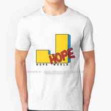 Camiseta de algodão 100% puro j hope, hope, jung, hoseok, rm, kim, namjoon, suga min, yoongi, jin 2024 - compre barato