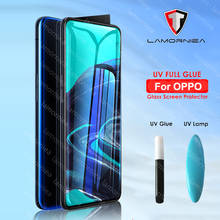 Lamorniea-cristal templado líquido con pegamento UV, Protector de pantalla para Oppo realme X2 X 5 Pro Q XT, Oppo realme 5s 6 A5S AX5S Reno 2 Z 2024 - compra barato