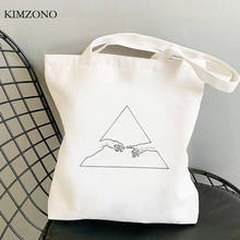 Сумка для покупок из кожи Микеланджело, сумка-тоут из хлопка, сумка-мешок, многоразовая сумка-тоут, сумки ecobag 2024 - купить недорого