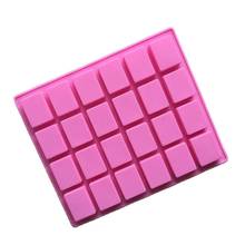 Creative 24 Cups Silicone Chocolate Mould Square Shape Cake Chocolate Mold Silicone Ice Trays Mold For Cake Baking Tools E893 2024 - buy cheap