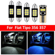 Bombillas LED brillantes para Interior de coche, Kit de luz blanca Canbus para Fiat Tipo 356 357, accesorios de coche, lámpara de espejo de vanidad, domo de mapa, 6 uds. 2024 - compra barato