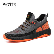 WOTTE New Men Sneakers Mens Shoes Portable Breathable Running Shoes Large Size Sneakers Outdoor Walking Jogging Casual Shoes 2024 - buy cheap