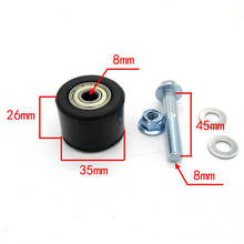 1 Pcs 8mm Chain Pulley Roller Tensioner Guide Wheel for Yamaha YFZ 350 Banshee Dirt Bike Motorcycle Repair Kit Black 2024 - buy cheap