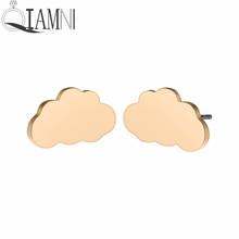 QIAMNI Trend Creative Fun Cloud Stud Earrings Cute Cloud Ear Studs Funny Party Jewelry Gift Jewelry Gift Femme Pendientes Bijoux 2024 - buy cheap