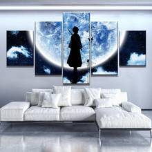 Pintura en lienzo para decoración de pared, 5 piezas, Bleach Moon, Anime Girl, póster, impresión HD, imágenes artísticas de pared para sala de estar, decoración del hogar 2024 - compra barato