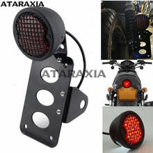 Luz trasera Universal para matrícula de motocicleta, soporte para Harley Sportster, luces traseras integradas, montaje lateral 2024 - compra barato