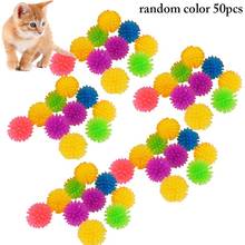 Bola de brinquedo educativa para gato, jogo para treinamento de arranhões em cores aleatórias, 5 peças 2024 - compre barato