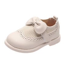 Crianças sapatos de couro da escola das meninas para o bebê criança sapatos de couro meninos preto apartamentos branco sapatos casuais não-deslizamento crianças sapatilha 2024 - compre barato