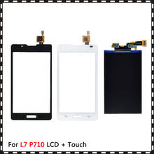 High Quality 4.3'' For LG Optimus L7 II P710 Lcd Display With Touch Screen Digitizer Sensor 2024 - buy cheap