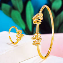 GODKI New DUBAI CROSSOVER Bangle Ring Set Dubai Bridal Jewelry Set For Women Wedding Party Zircon brincos para as mulheres 2024 - buy cheap