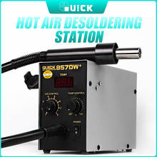Quick 857DW+ Hot Air Gun with Heater BGA Rework Station SMD Rework Soldering Station 580W Lead Free hot Air Soldering Station 2024 - buy cheap
