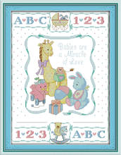 Birth certificate (2) cross stitch kit 14ct 11ct count print canvas stitching embroidery DIY handmade needlework 2024 - buy cheap