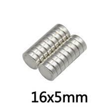 5/10/20pcs 16x5 mm Permanent NdFeB Super Strong Powerful Magnets 16mmx5mm N35 Round Magnet 16x5mm Neodymium Magnetic 16*5mm 2022 - buy cheap