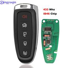 jingyuqin 433MHz PCF7953 BT4T-15K601-Cx Smart 4+1 5 Button Remote Car Key For Ford Edge Escape Explorer Taurus Flex Focus 2024 - buy cheap