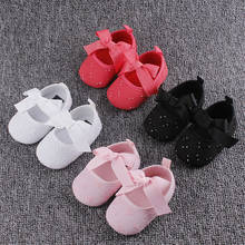 Cute Infant Kids Baby Girl Bowknot Crib Shoes Soft Shoes Sneaker First Walkers 0-18M 2024 - buy cheap