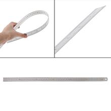 Stainless Steel Ruler  Double Side Metal Rulers Measuring Straight Edge Ruler 60cm Measuring Tool for Student School Office 2024 - buy cheap