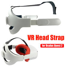 Non-Slip VR Virtual Reality Head Strap Adjustable VR Headband Headwear Replacement for Oculus Quest 2 New VR Headset Accessories 2024 - buy cheap