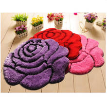 Vivid Color 3D Flower Design Bedroom Carpet Bath Mat Non-Slip Badmat Doorway Rugs Floor Mat Large Bathroom Rugs tapete banheiro 2024 - buy cheap