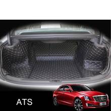 for cadillac ats xts leather car trunk mat cargo liner 2012 2013 2014 2015 2016 2017 2018 2019 2024 - buy cheap