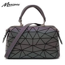 Fashion Geometric Handbag Bag Women Luminous Boston Bag Female Messenger Bags Ladies Plain Shoulder Bags Tote Clutch Sac bolso 2024 - buy cheap