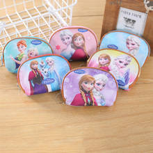 Disney princess children cartoon plush coin pu purse Mermaid Frozen girl bag coin Elsa handbag boy Mickey Clutch plush wallet 2024 - buy cheap