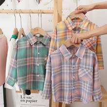 Camisas clásicas informales a cuadros para niños de 1 a 6 años, blusa de manga larga para bebés y niñas, ropa para niños, gran oferta 2024 - compra barato