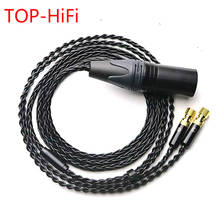Сбалансированный посеребренный обновленный кабель TOP-HiFi 4 pin XLR для наушников SUNDARA He400i He400s HE560 2024 - купить недорого