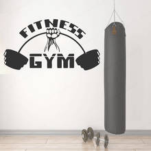 Fitness GYM-calcomanía de vinilo para pared Interior, decoración del hogar, pegatina de pared para sala de Fitness, arte, Mural de vinilo HL71 2024 - compra barato