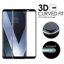 HereCase 3D Curved Edge Full Cover Tempered Glass For LG V30 V30S V35 V40 V50 G8 G7 Plus ThinQ Screen Protector Protective Film 2024 - buy cheap