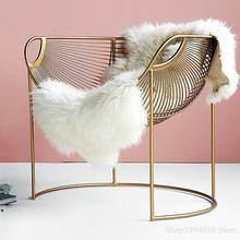 Nordic Single Iron Sofa Chair Leisure Creative Simple Hollow Gold Ins Chair American Simplicity Luxury Livingroom Chairs Muebles 2024 - buy cheap