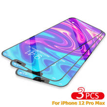 Película de vidro temperado para iphone, película protetora completa para tela de iphone 6, 6s, 7, 8 plus, 12, 11, x, xs pro max, xr 2024 - compre barato