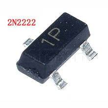 Transistor de SOT23-3 Original, 100 piezas, 2N2222A, 2N2222, 1P SOT-23, MMBT2222A, MMBT2222 2024 - compra barato