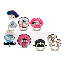 Wholesale 20 Pieces/lot Cute Phone Holder Rings Mobile Phone Stand Finger Ring Holder Unique Lips Hats Diamond suporte celular 2024 - buy cheap