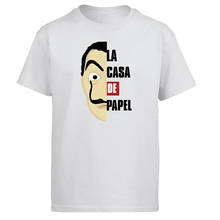La Casa De Papel T Shirt Men Movie Tshirt Professor Sergio Marquina Summer Cotton Short Sleeve Black White Loose T-Shirt Tees 2024 - buy cheap